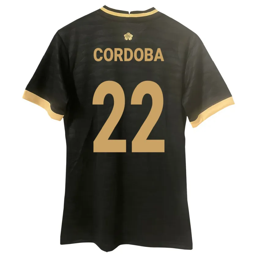 DanxenキッズパナマFarissa Córdoba#22黒アウェイシャツ24-26ジャージーユニフォーム