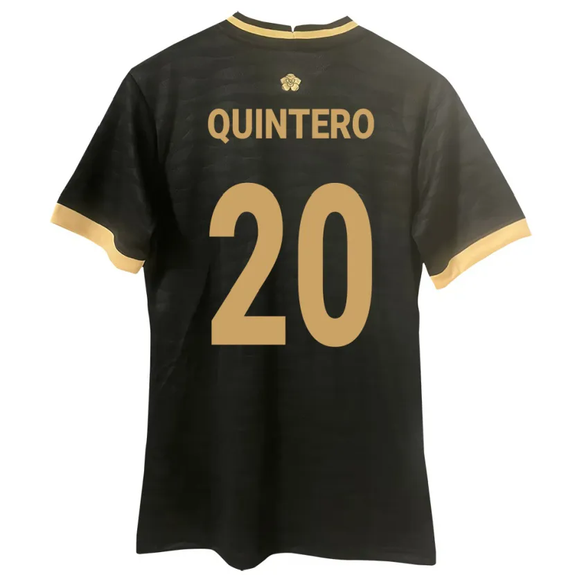 DanxenキッズパナマAldrith Quintero#20黒アウェイシャツ24-26ジャージーユニフォーム