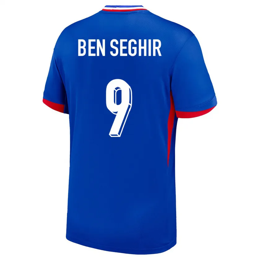 DanxenメンズフランスSalim Ben Seghir#9青ホームシャツ24-26ジャージーユニフォーム