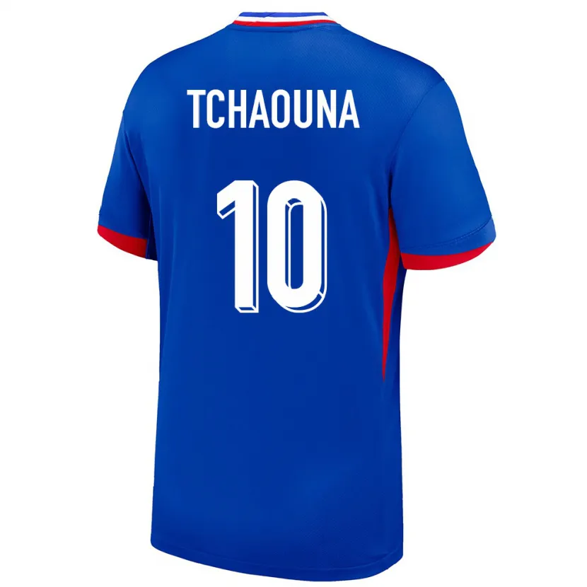 DanxenメンズフランスLoum Tchaouna#10青ホームシャツ24-26ジャージーユニフォーム