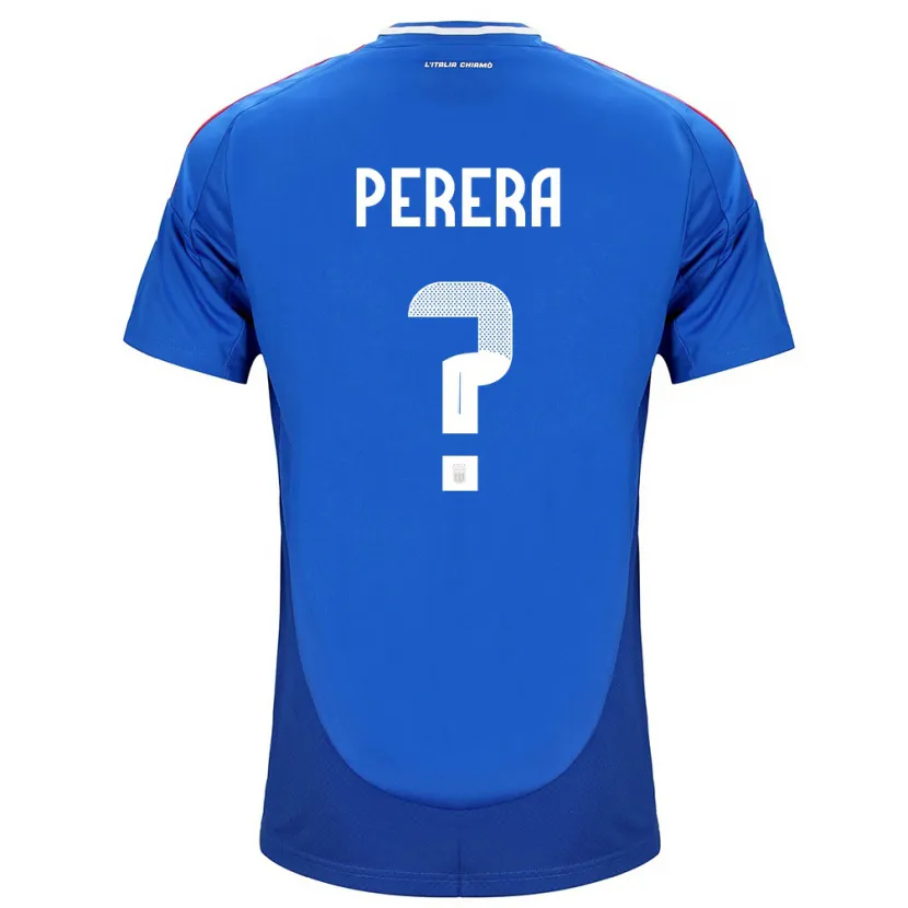 DanxenメンズイタリアNirash Perera#0青ホームシャツ24-26ジャージーユニフォーム