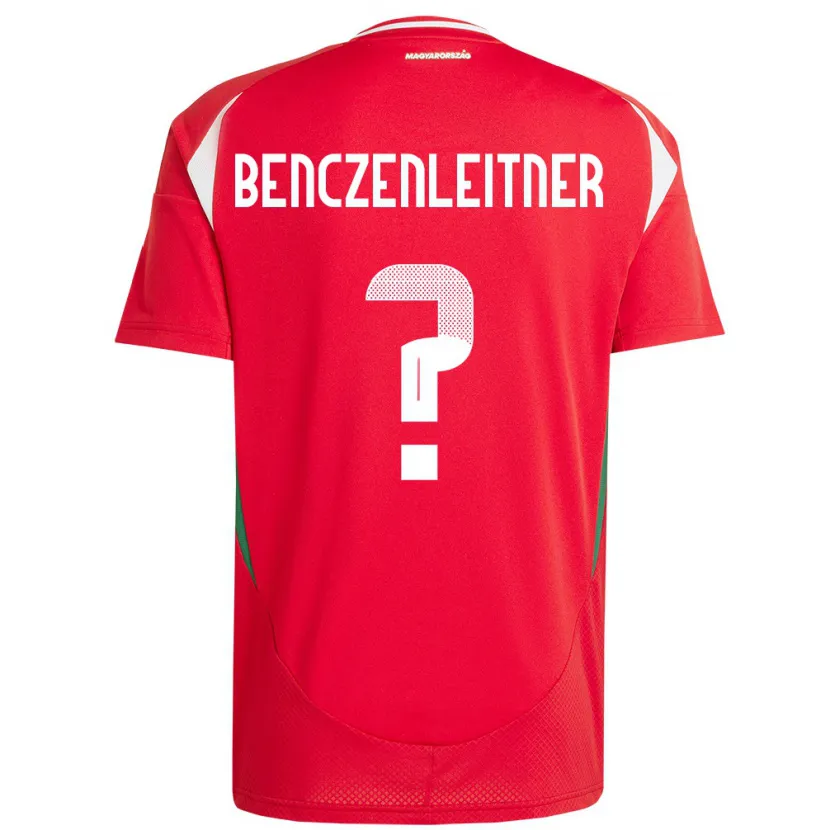 DanxenメンズハンガリーBarna Benczenleitner#0赤ホームシャツ24-26ジャージーユニフォーム