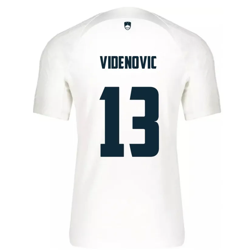 DanxenメンズスロベニアDenis Videnovic#13白ホームシャツ24-26ジャージーユニフォーム