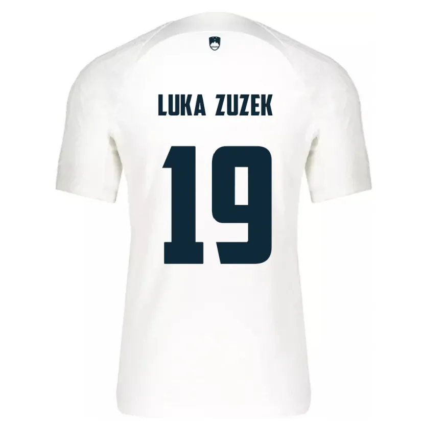 DanxenメンズスロベニアZan Luka Zuzek#19白ホームシャツ24-26ジャージーユニフォーム