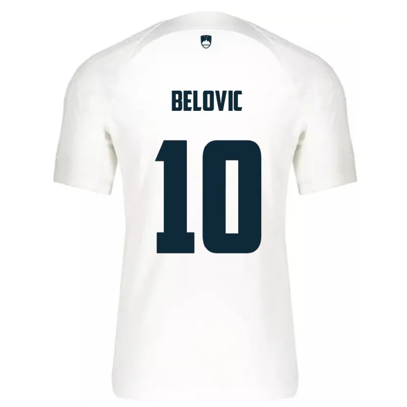 DanxenメンズスロベニアNik Belovic#10白ホームシャツ24-26ジャージーユニフォーム