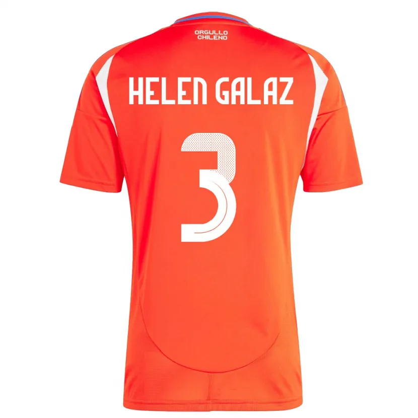 DanxenメンズチリSu Helen Galaz#3赤ホームシャツ24-26ジャージーユニフォーム