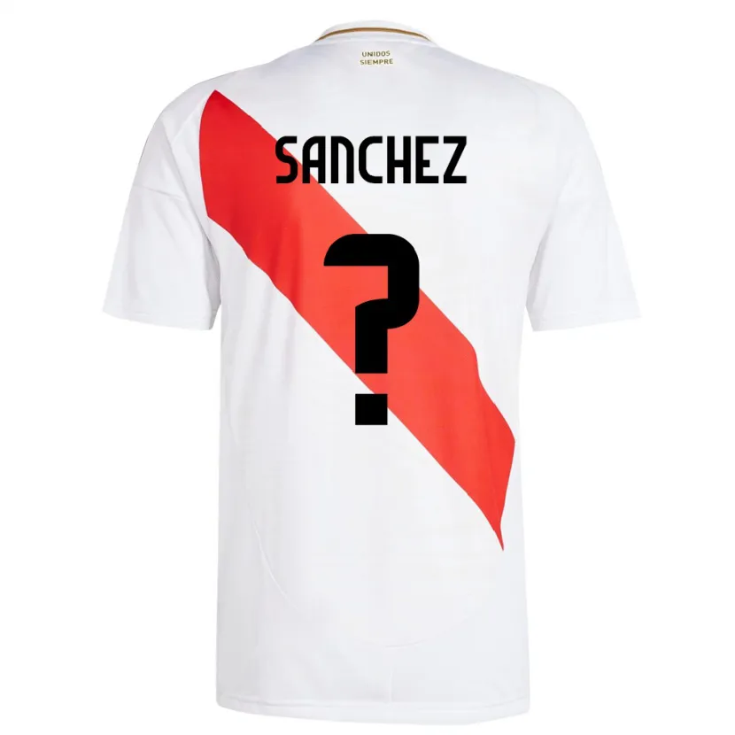 DanxenメンズペルーSebastián Sánchez#0白ホームシャツ24-26ジャージーユニフォーム