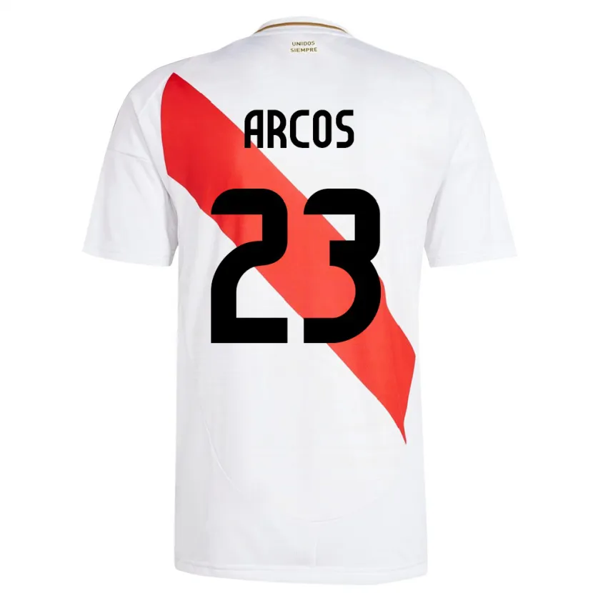 DanxenメンズペルーLucía Arcos#23白ホームシャツ24-26ジャージーユニフォーム