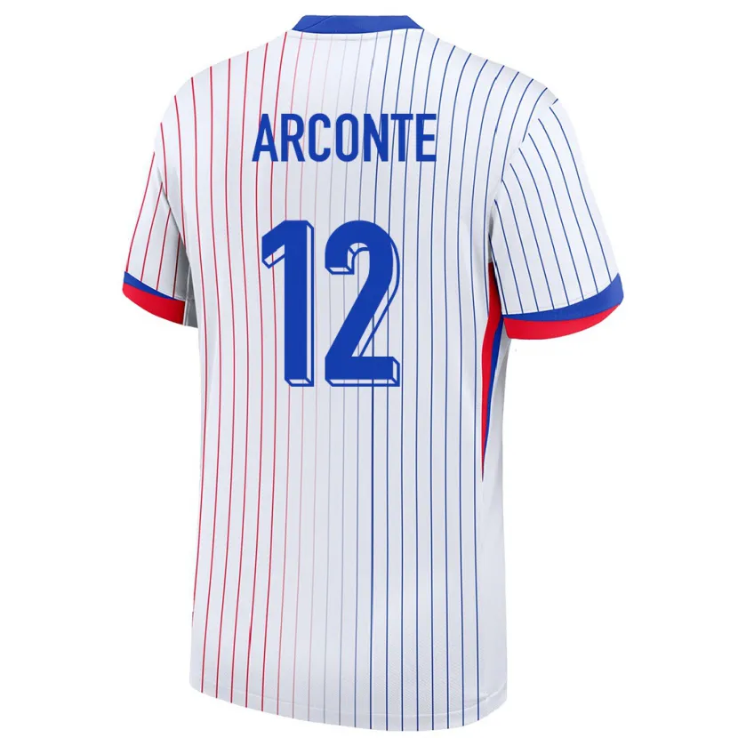 DanxenメンズフランスTairyk Arconte#12白アウェイシャツ24-26ジャージーユニフォーム