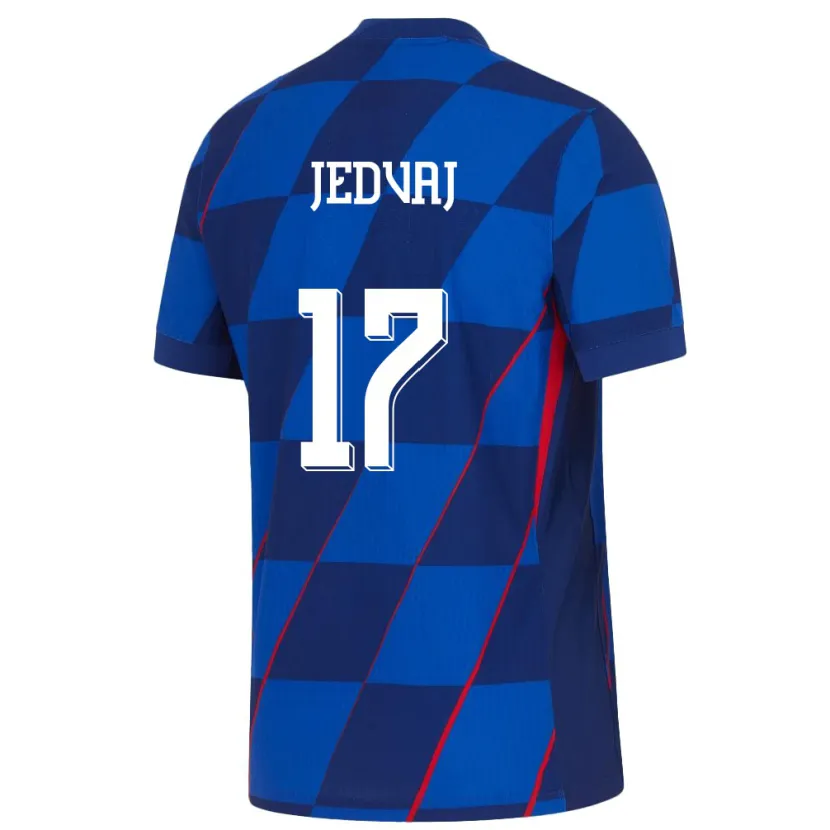 DanxenメンズクロアチアKarla Jedvaj#17青アウェイシャツ24-26ジャージーユニフォーム