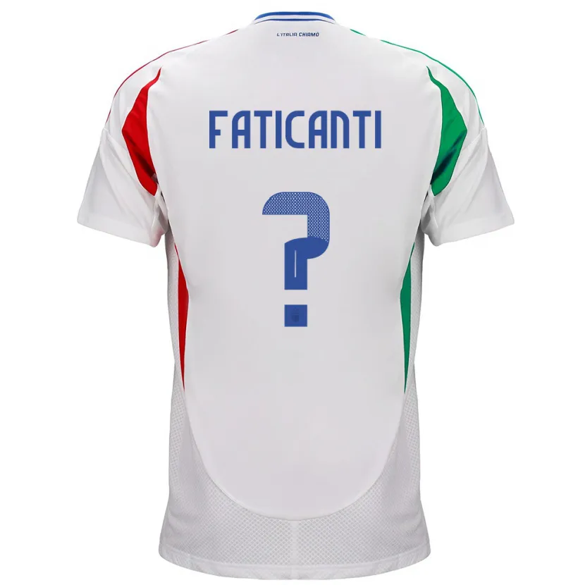 DanxenメンズイタリアGiacomo Faticanti#0白アウェイシャツ24-26ジャージーユニフォーム