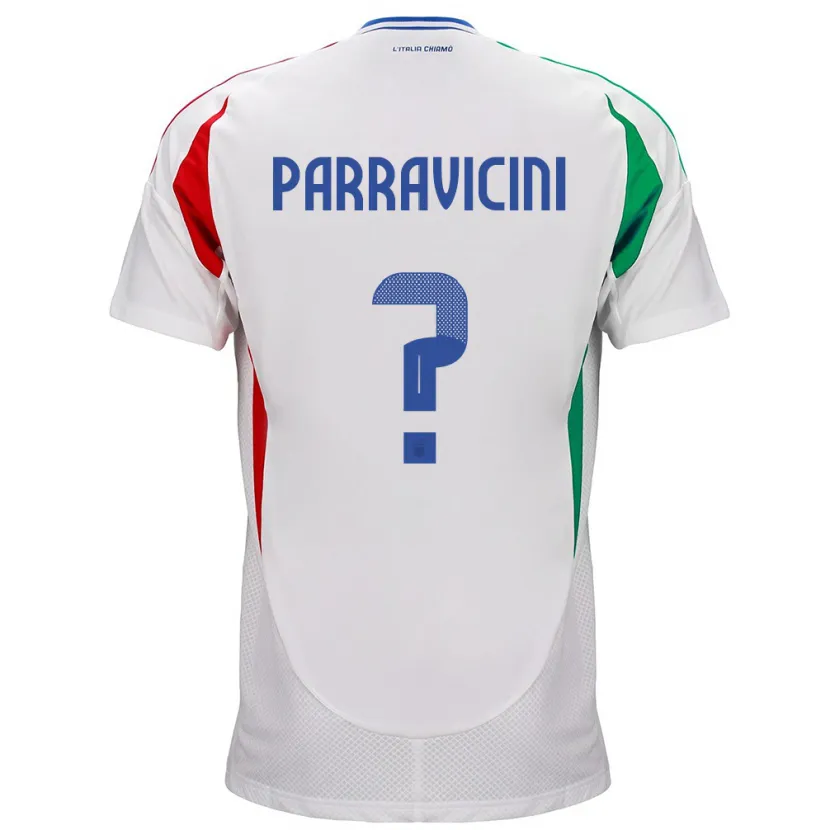 DanxenメンズイタリアFabio Parravicini#0白アウェイシャツ24-26ジャージーユニフォーム