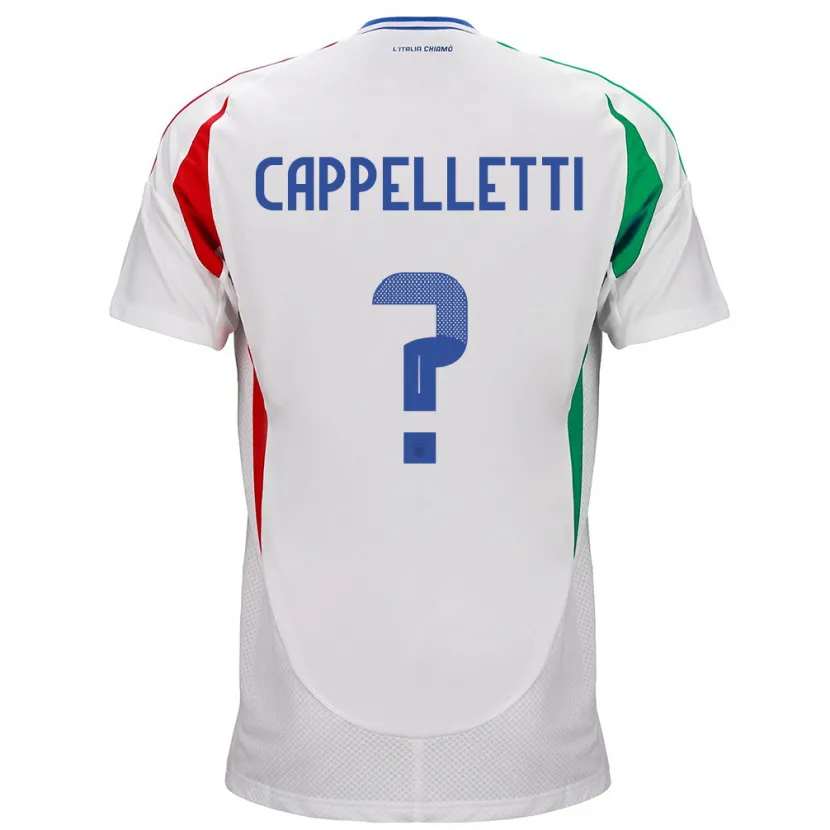 DanxenメンズイタリアMattia Cappelletti#0白アウェイシャツ24-26ジャージーユニフォーム