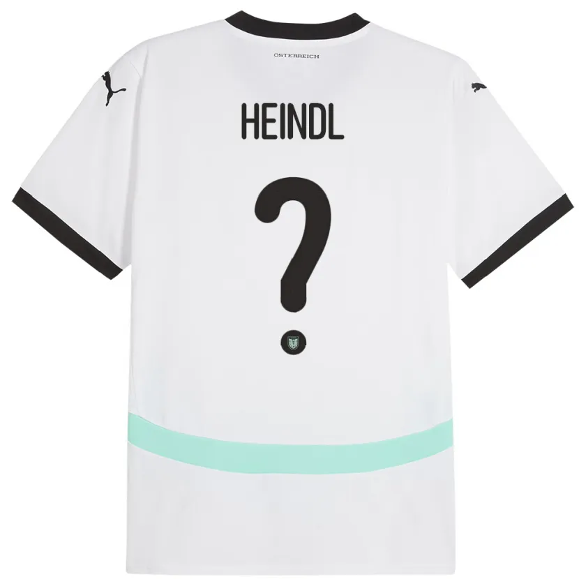 DanxenメンズオーストリアDavid Heindl#0白アウェイシャツ24-26ジャージーユニフォーム