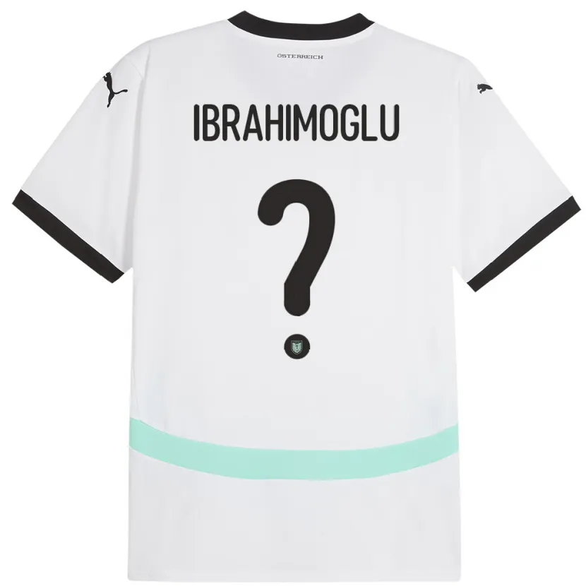 DanxenメンズオーストリアMücahit Ibrahimoglu#0白アウェイシャツ24-26ジャージーユニフォーム