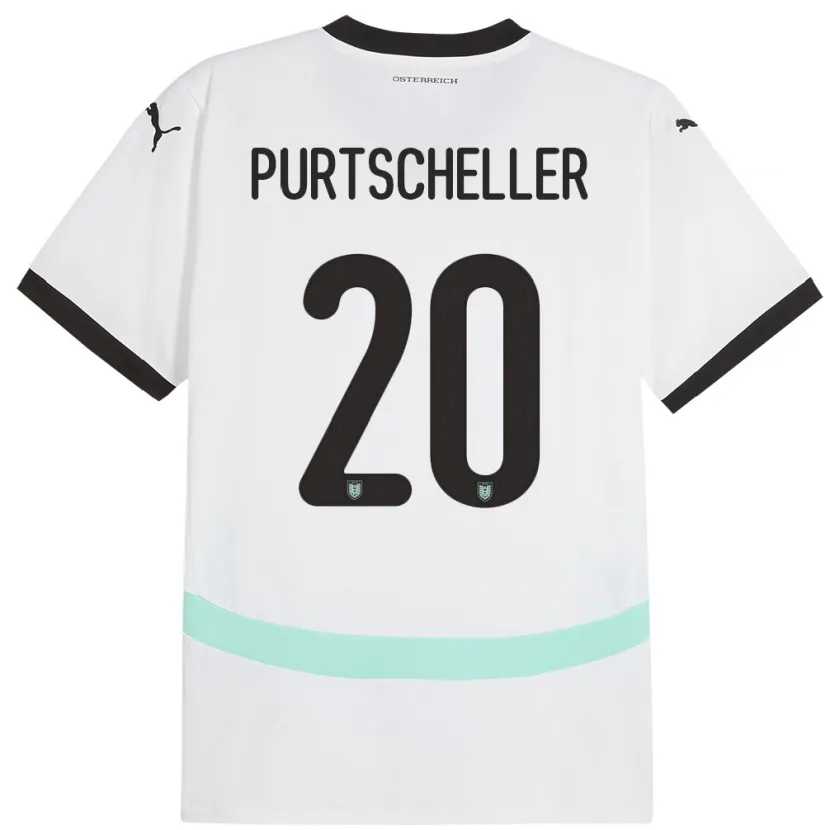 DanxenメンズオーストリアLilli Purtscheller#20白アウェイシャツ24-26ジャージーユニフォーム