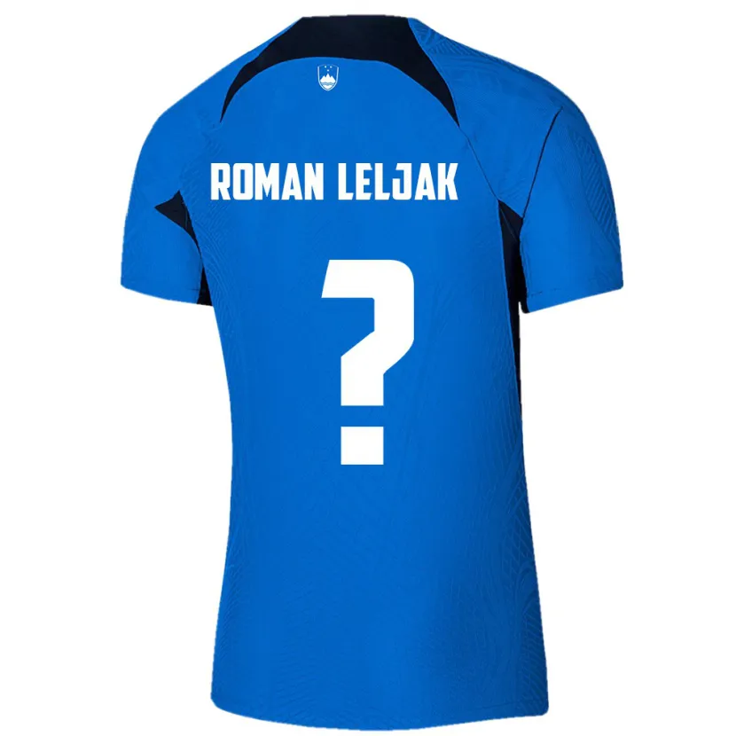 DanxenメンズスロベニアNejc Roman Leljak#0青アウェイシャツ24-26ジャージーユニフォーム