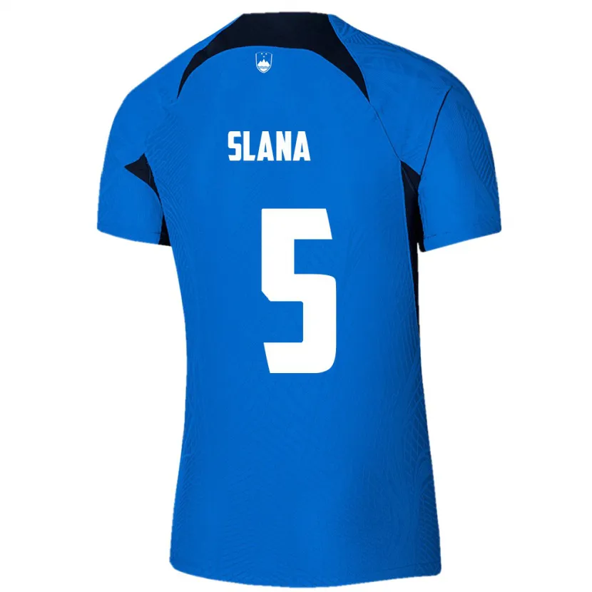 DanxenメンズスロベニアFilip Slana#5青アウェイシャツ24-26ジャージーユニフォーム