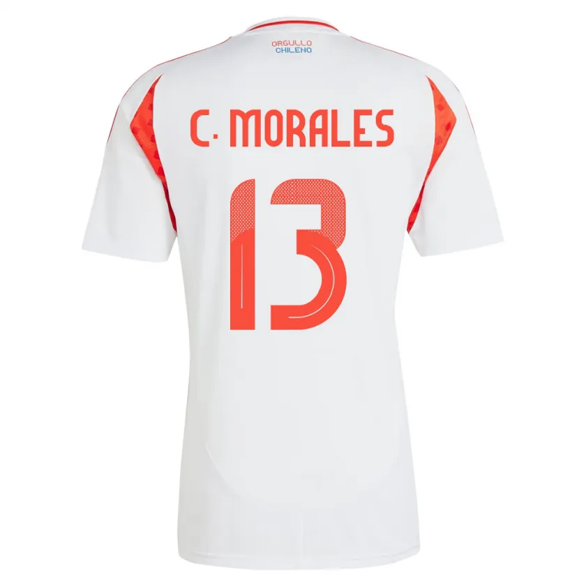 DanxenメンズチリCristián Morales#13白アウェイシャツ24-26ジャージーユニフォーム