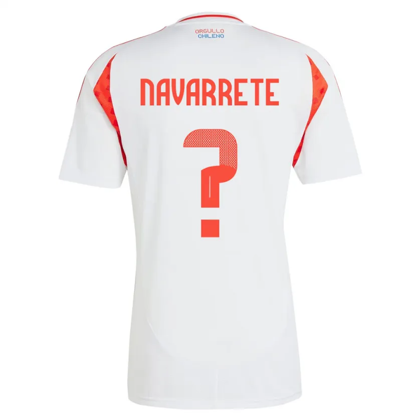 DanxenメンズチリSebastián Navarrete#0白アウェイシャツ24-26ジャージーユニフォーム