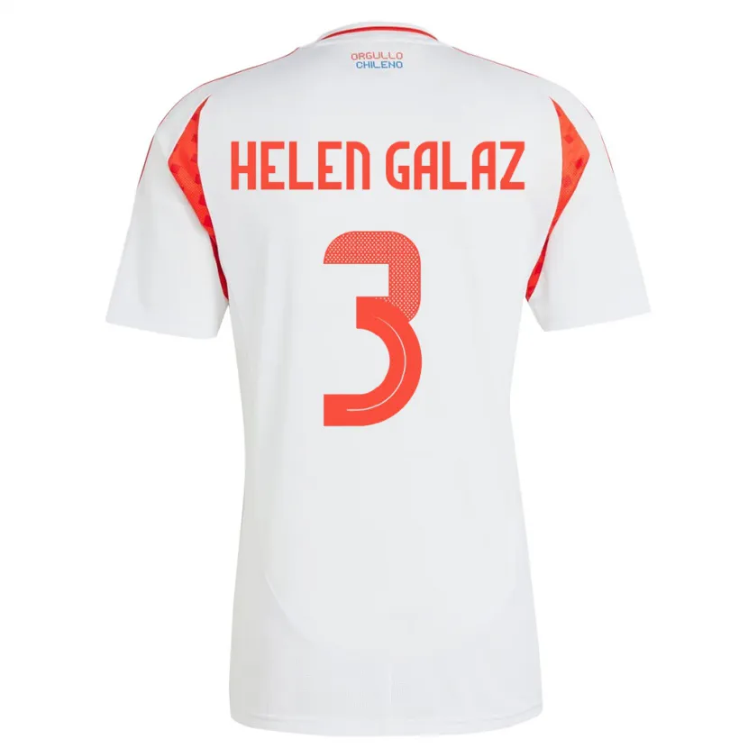 DanxenメンズチリSu Helen Galaz#3白アウェイシャツ24-26ジャージーユニフォーム