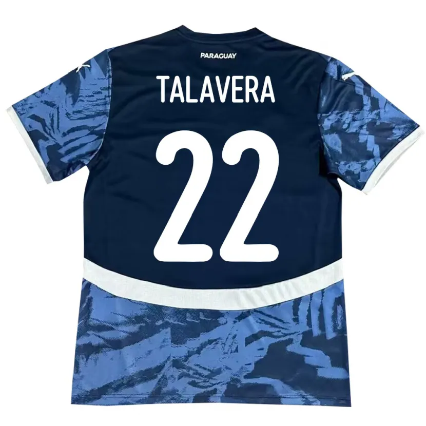 DanxenメンズパラグアイJavier Talavera#22青アウェイシャツ24-26ジャージーユニフォーム