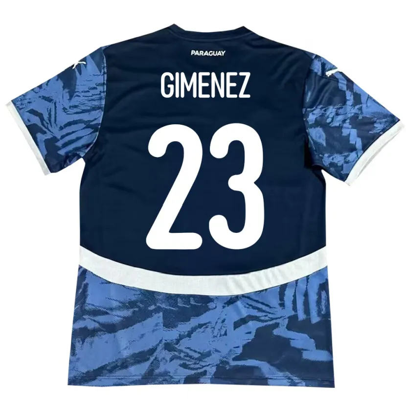 DanxenメンズパラグアイMiguel Giménez#23青アウェイシャツ24-26ジャージーユニフォーム