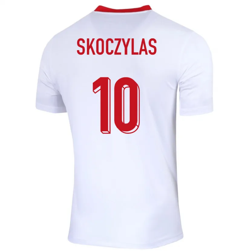 DanxenレディースポーランドMateusz Skoczylas#10白ホームシャツ24-26ジャージーユニフォーム