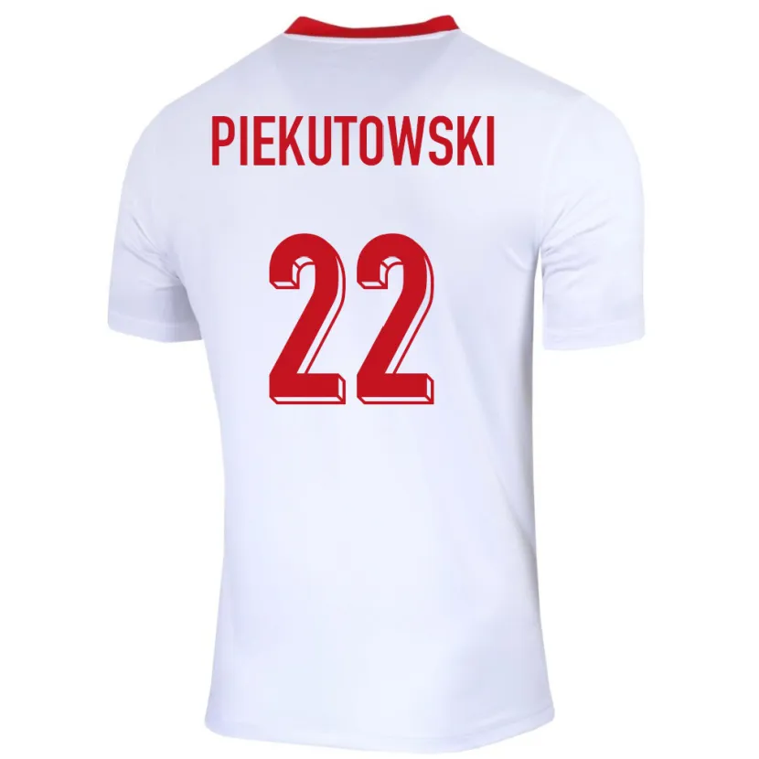 DanxenレディースポーランドMilosz Piekutowski#22白ホームシャツ24-26ジャージーユニフォーム