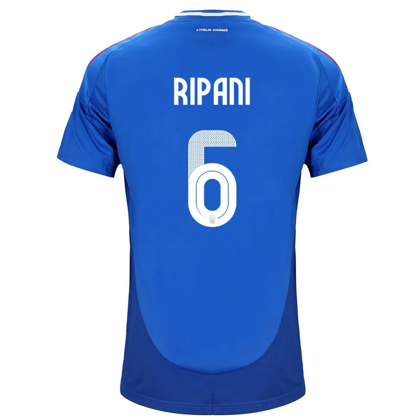 DanxenレディースイタリアDiego Ripani#6青ホームシャツ24-26ジャージーユニフォーム