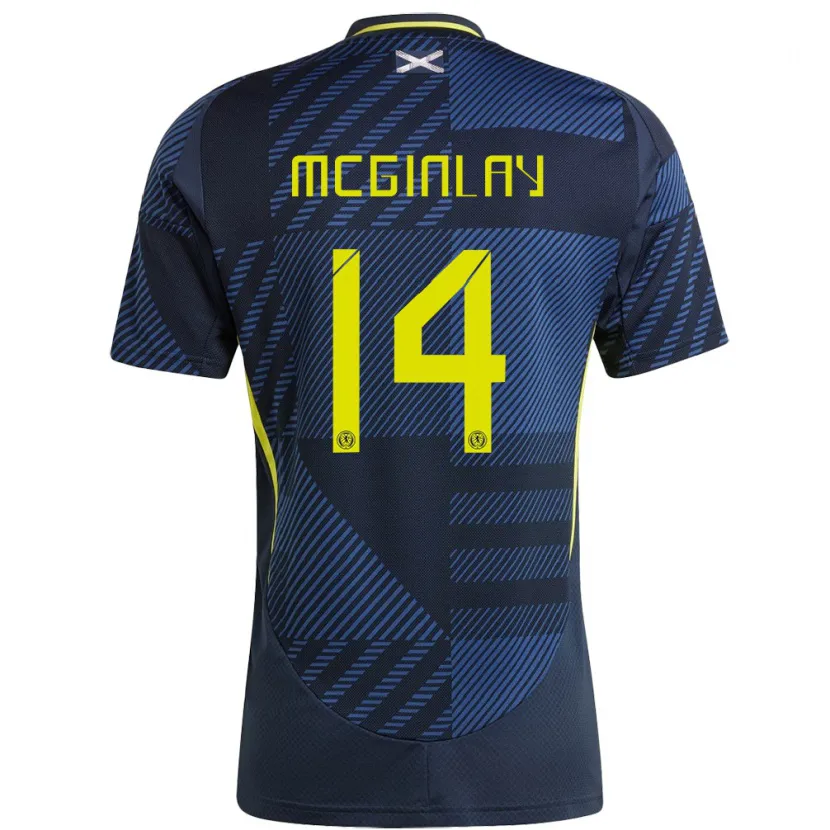 DanxenレディーススコットランドAiden Mcginlay#14濃紺ホームシャツ24-26ジャージーユニフォーム