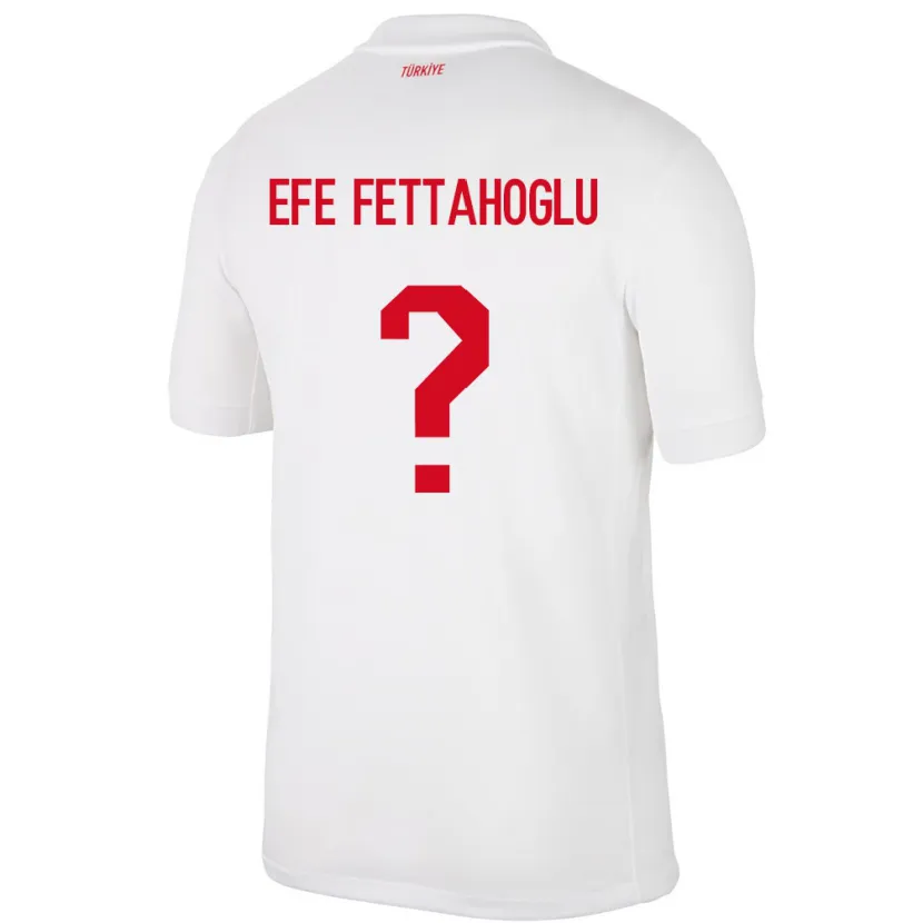 DanxenレディーストルコAdnan Efe Fettahoğlu#0白ホームシャツ24-26ジャージーユニフォーム