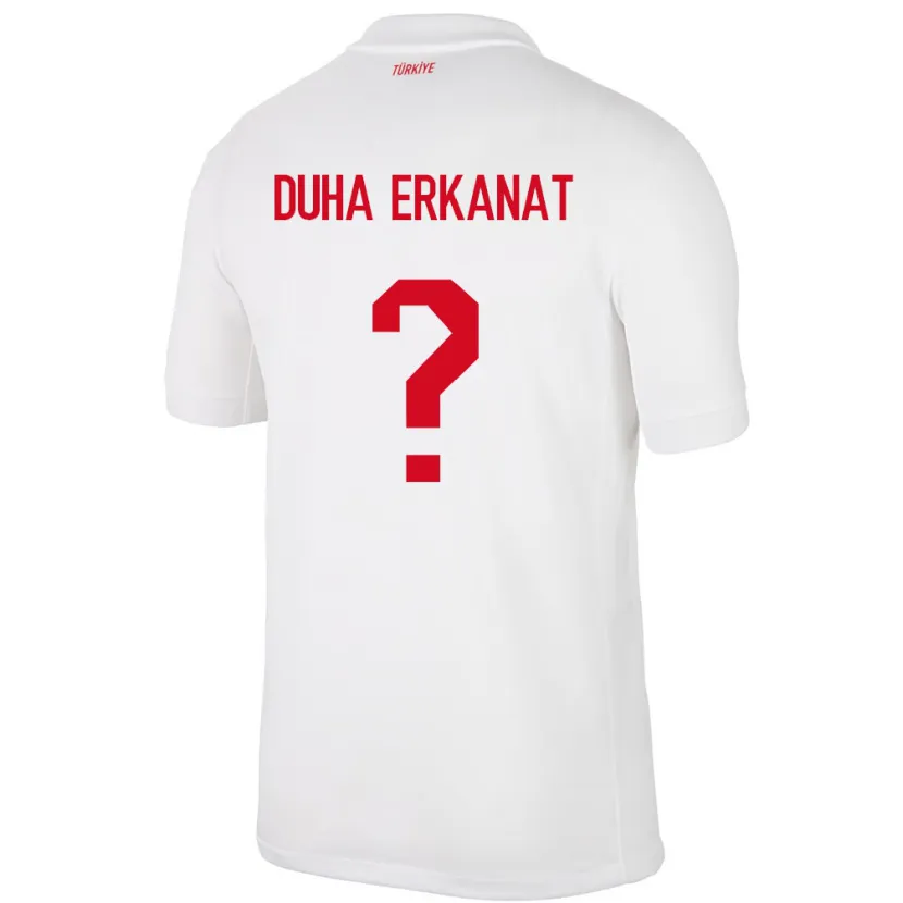 DanxenレディーストルコAhmet Duha Erkanat#0白ホームシャツ24-26ジャージーユニフォーム