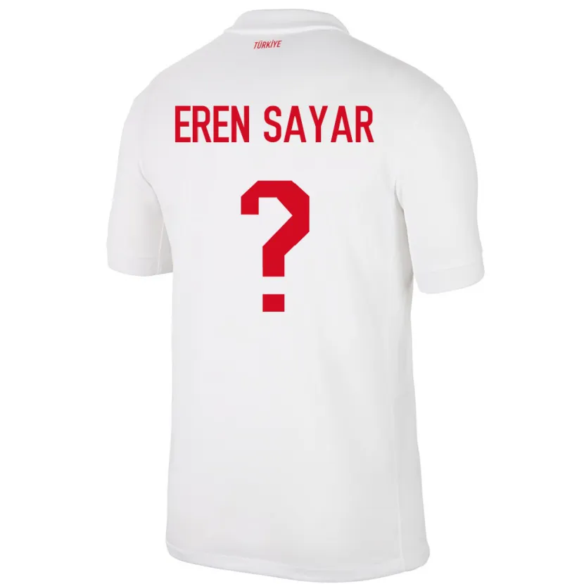 DanxenレディーストルコEmin Eren Sayar#0白ホームシャツ24-26ジャージーユニフォーム