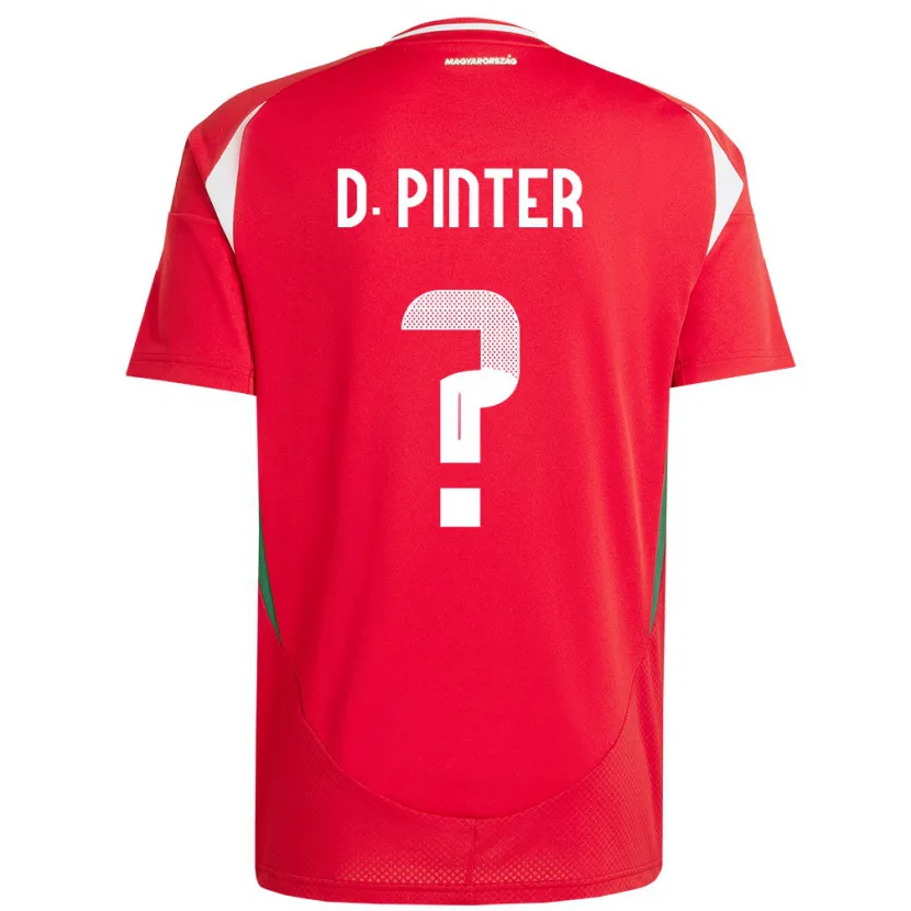 DanxenレディースハンガリーDaniel Pinter#0赤ホームシャツ24-26ジャージーユニフォーム