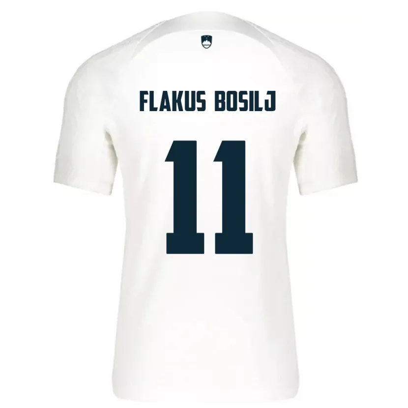 DanxenレディーススロベニアDavid Flakus Bosilj#11白ホームシャツ24-26ジャージーユニフォーム