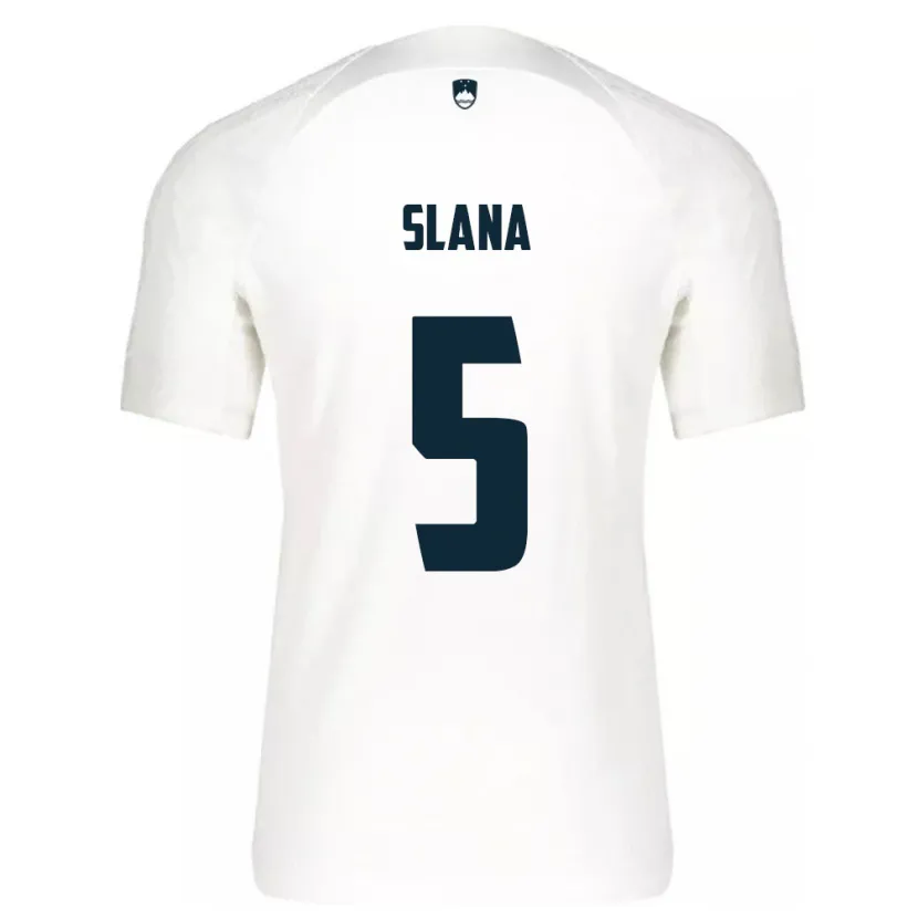 DanxenレディーススロベニアFilip Slana#5白ホームシャツ24-26ジャージーユニフォーム