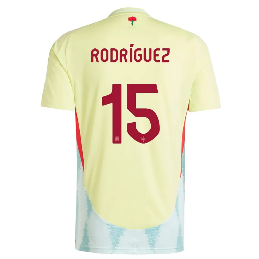 DanxenレディーススペインDani Rodriguez#15黄アウェイシャツ24-26ジャージーユニフォーム