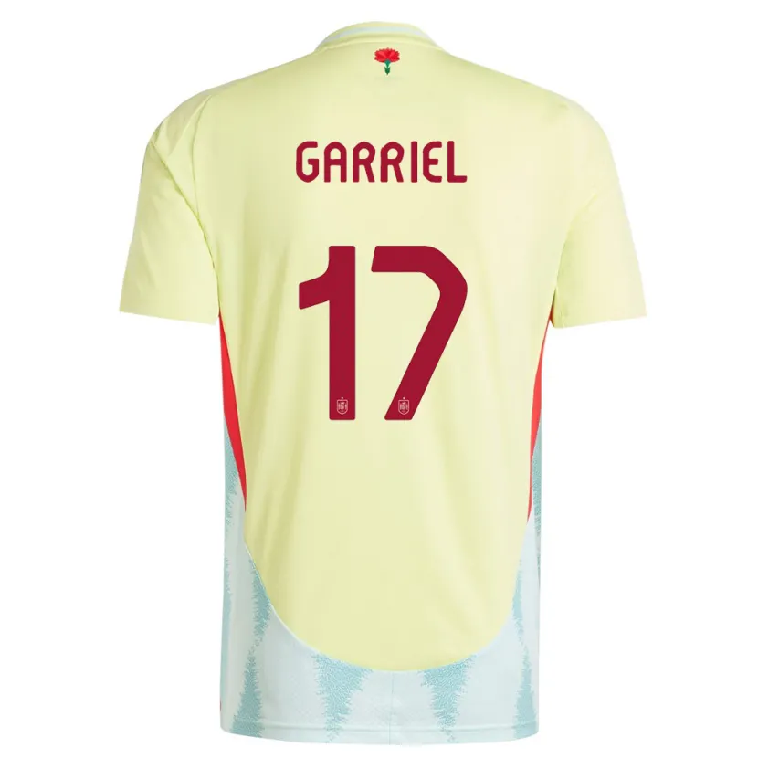 DanxenレディーススペインIvan Garriel#17黄アウェイシャツ24-26ジャージーユニフォーム