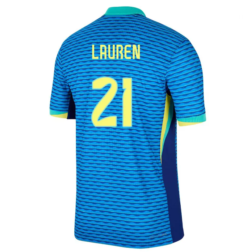 DanxenレディースブラジルLauren Costa#21青アウェイシャツ24-26ジャージーユニフォーム