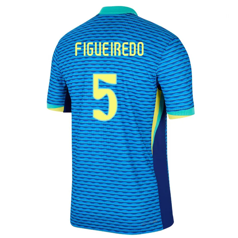 DanxenレディースブラジルVitor Figueiredo#5青アウェイシャツ24-26ジャージーユニフォーム