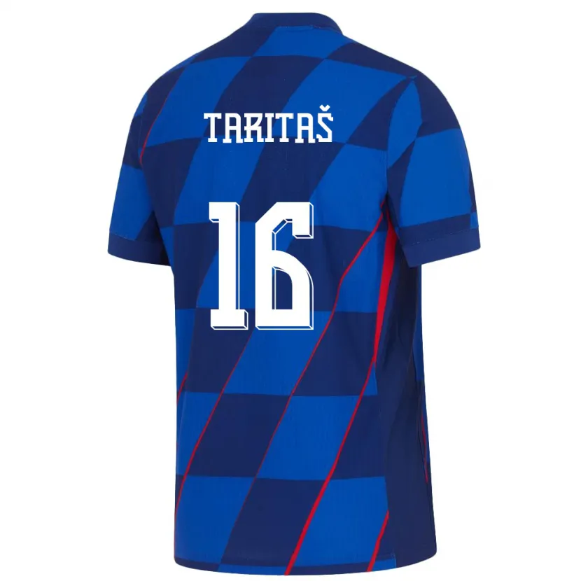 DanxenレディースクロアチアMartina Taritas#16青アウェイシャツ24-26ジャージーユニフォーム