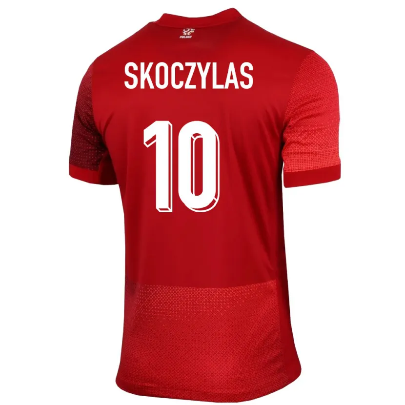 DanxenレディースポーランドMateusz Skoczylas#10赤アウェイシャツ24-26ジャージーユニフォーム