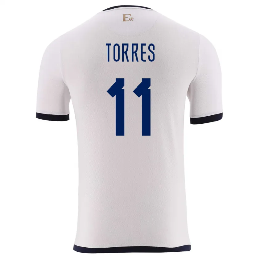 DanxenレディースエクアドルAmbar Torres#11白アウェイシャツ24-26ジャージーユニフォーム