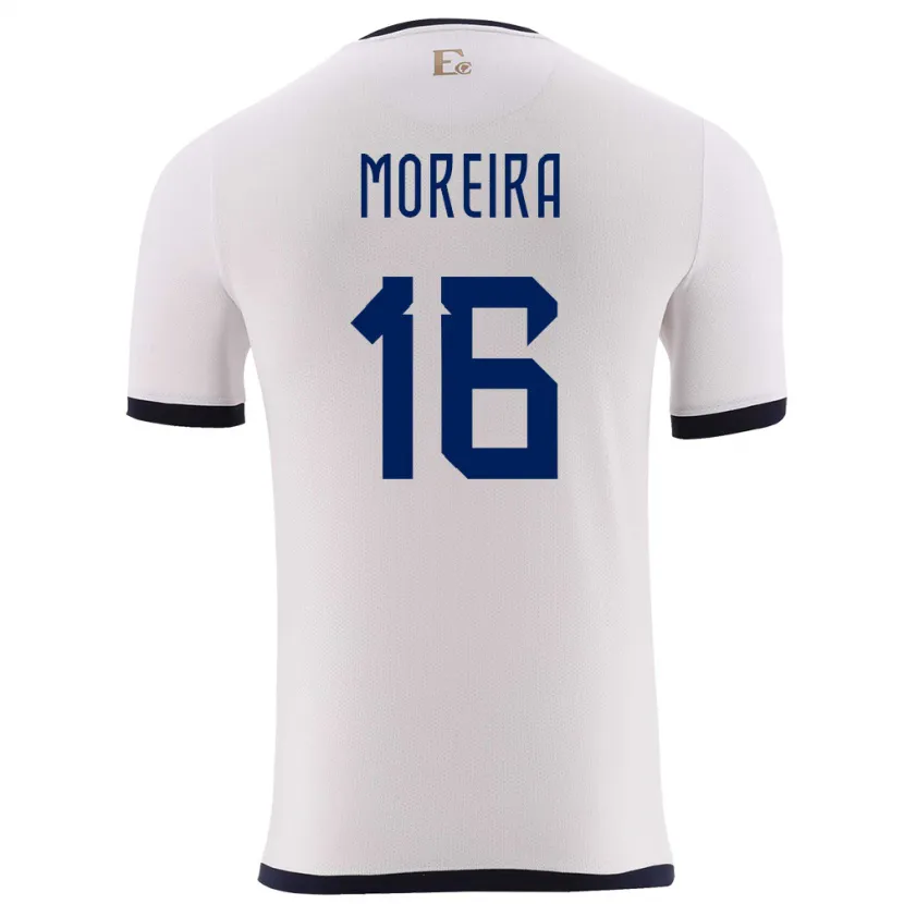 DanxenレディースエクアドルLigia Moreira#16白アウェイシャツ24-26ジャージーユニフォーム