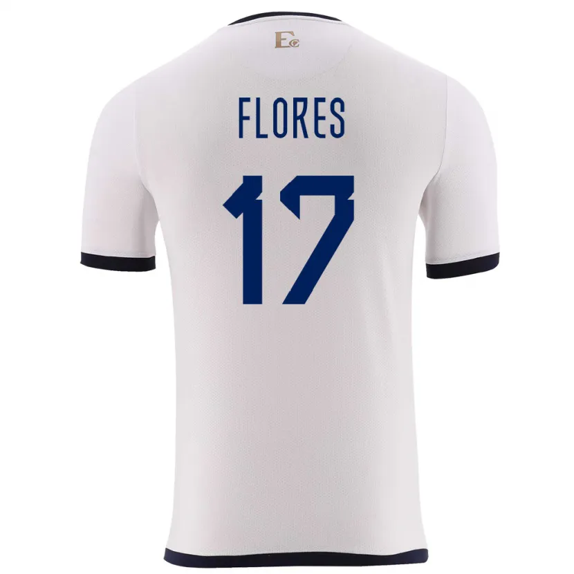 DanxenレディースエクアドルKaren Flores#17白アウェイシャツ24-26ジャージーユニフォーム