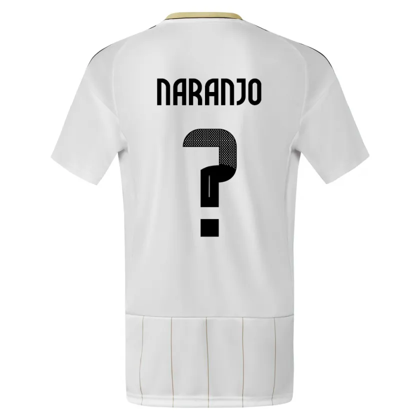 DanxenレディースコスタリカAndry Naranjo#0白アウェイシャツ24-26ジャージーユニフォーム