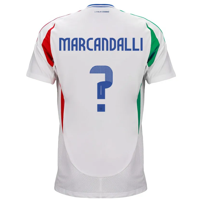 DanxenレディースイタリアAlessandro Marcandalli#0白アウェイシャツ24-26ジャージーユニフォーム