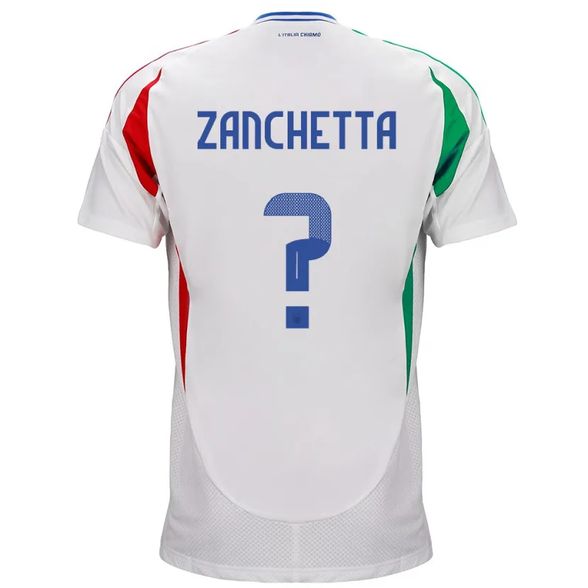 DanxenレディースイタリアMattia Zanchetta#0白アウェイシャツ24-26ジャージーユニフォーム