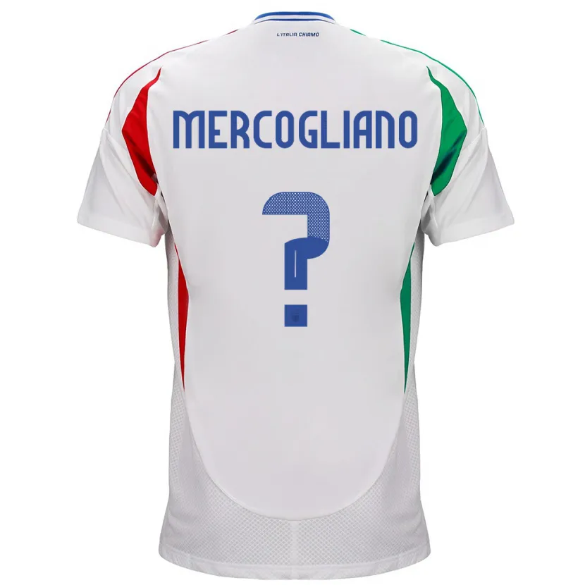 DanxenレディースイタリアMattia Mercogliano#0白アウェイシャツ24-26ジャージーユニフォーム